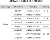 Lace Rectangular Tablecloths with Exquisite Macrame Border Clear Embroidered Kitchen Holidays Fabric