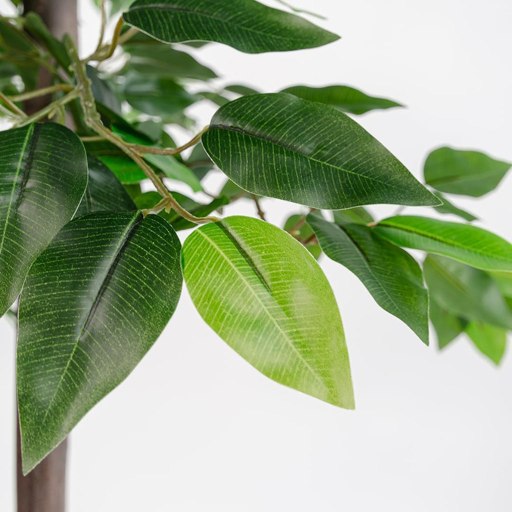 Fake Ficus Tree 6 FT Lifelike Faux Plant Decor