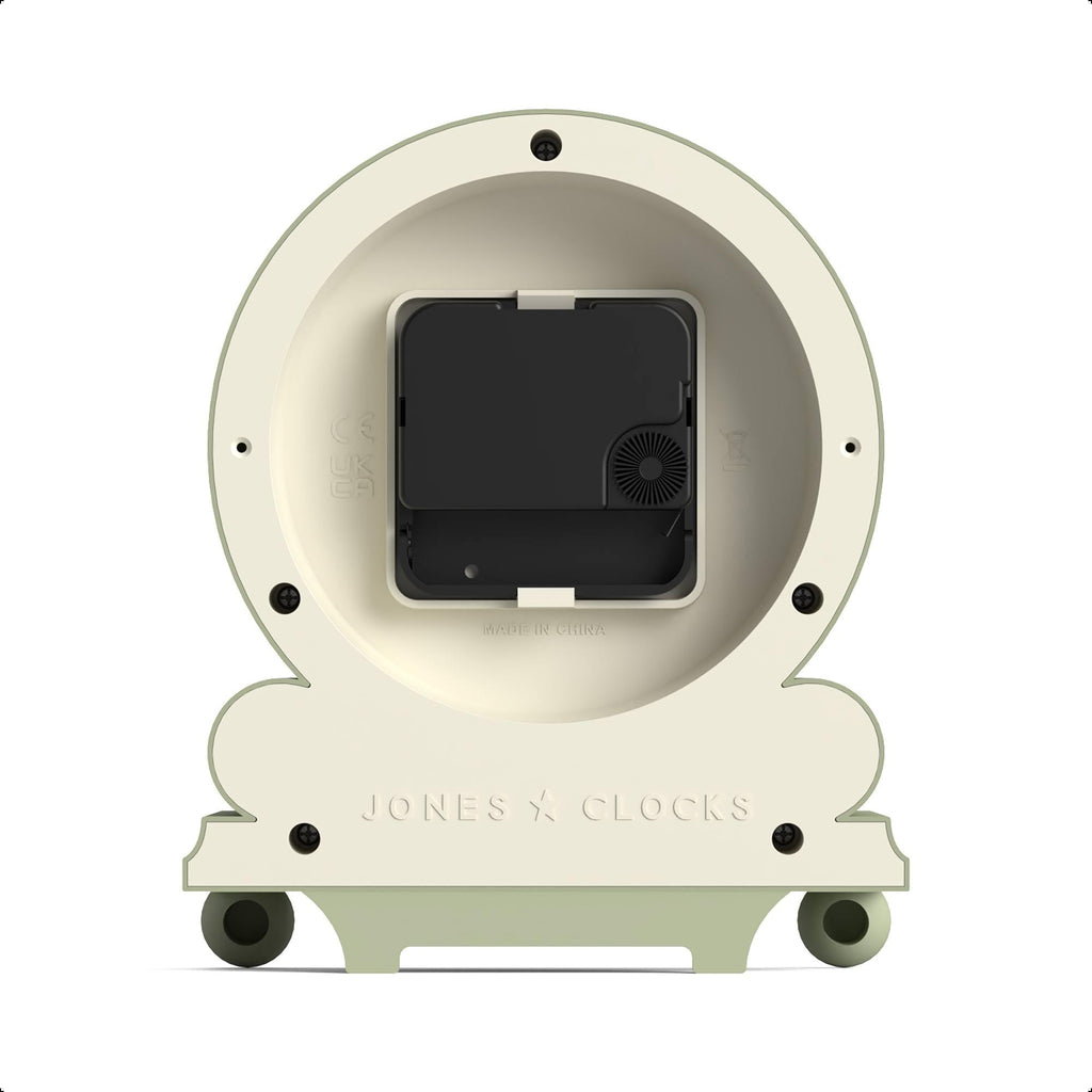 Maida Vale Mantel Clock | Small Desk Clock | Sage Green