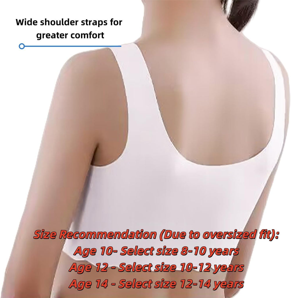Teen Girls Seamless Training Bra with Removable Padding Multipack