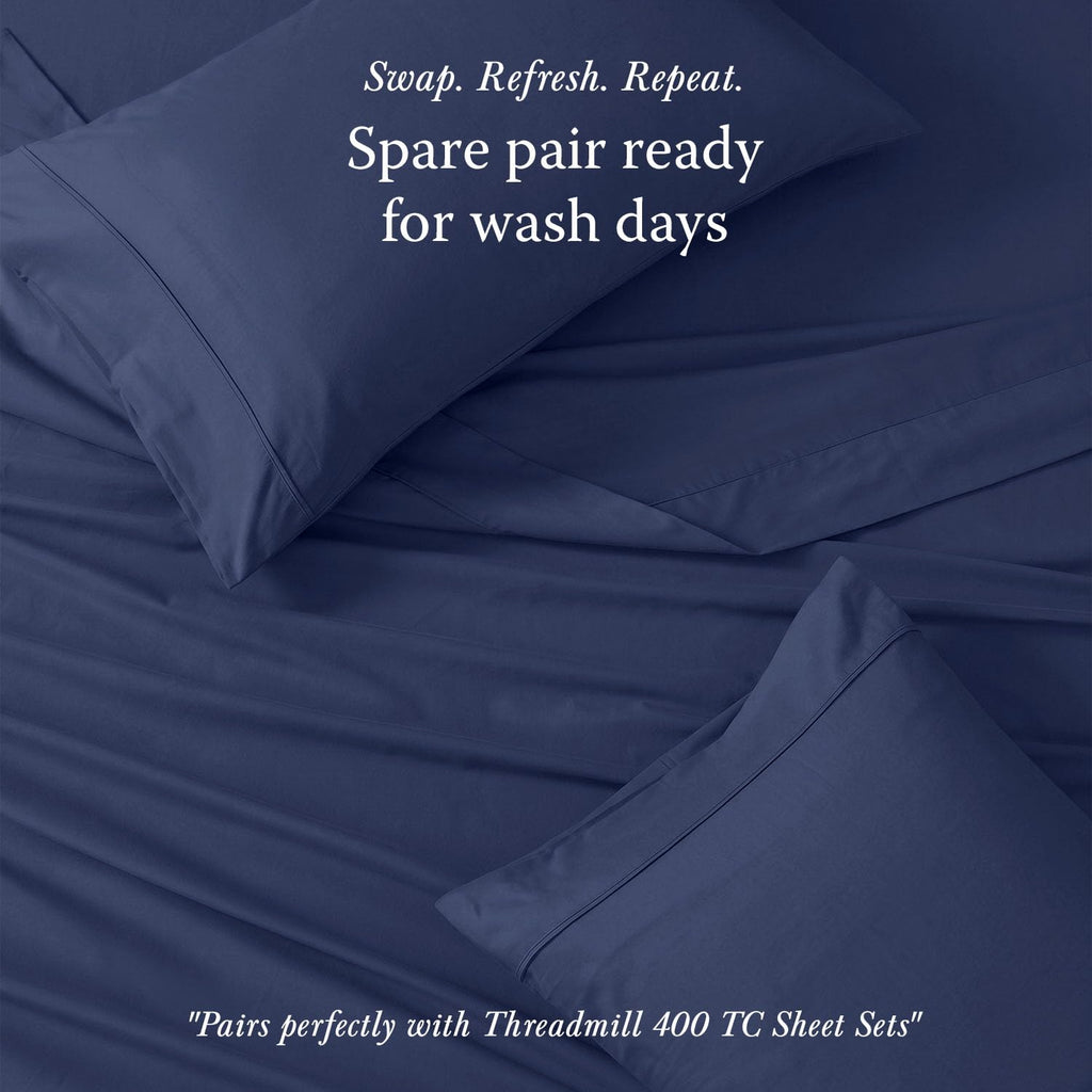 400 Thread Count Egyptian Cotton King Pillowcases, Sateen, Solid