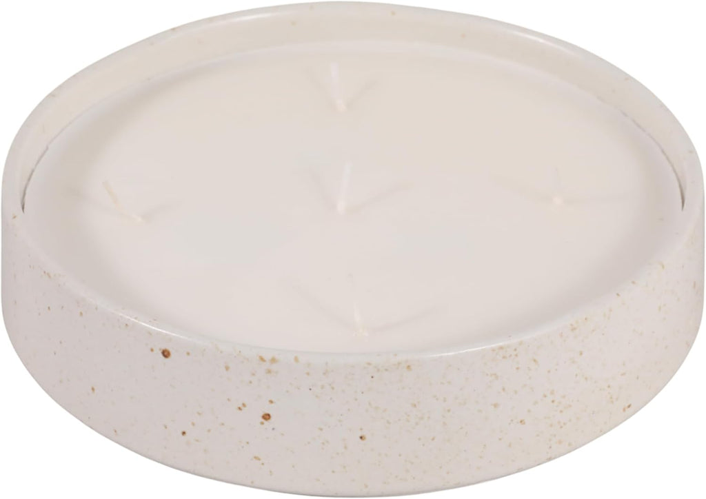 Ceramic Scented Decorative Candles, or Bathroom - Round Vessel Design for Candles for Men and Small or Large Room