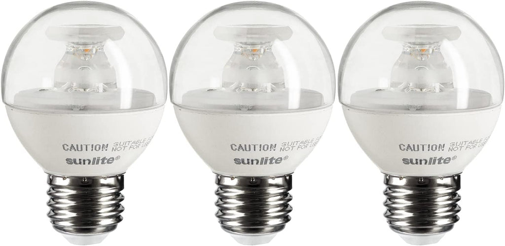 G16 LED Dimmable Decorative Globe Vanity Light Bulbs, Clear, 5W (40W Equiv.), 350 Lumens, Medium E26 Base, Mirror