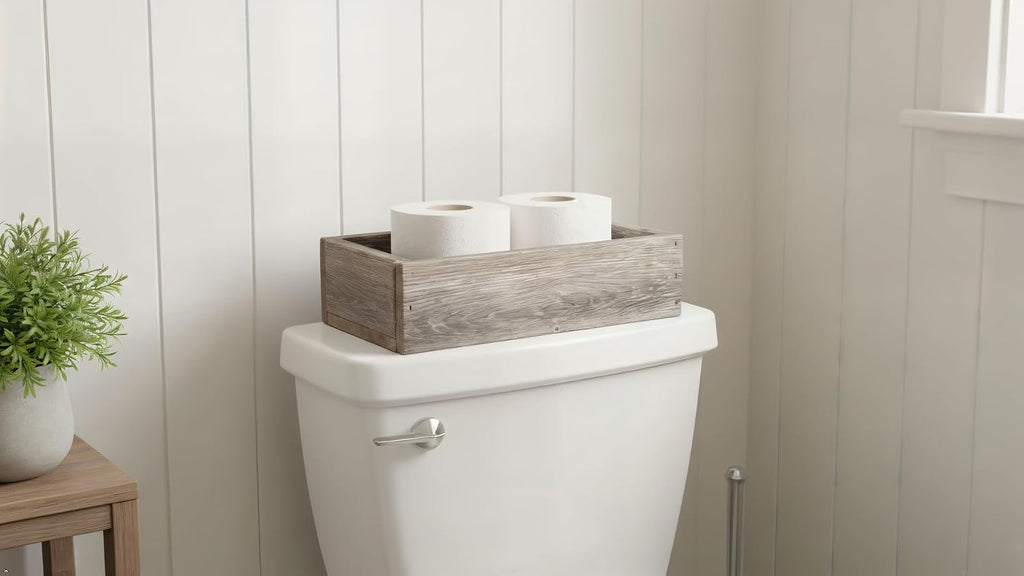 Rustic Revival | Decorative Barnwood Box - Authentic Rustic Weathered Wood Box for Table Decoration, Weddings