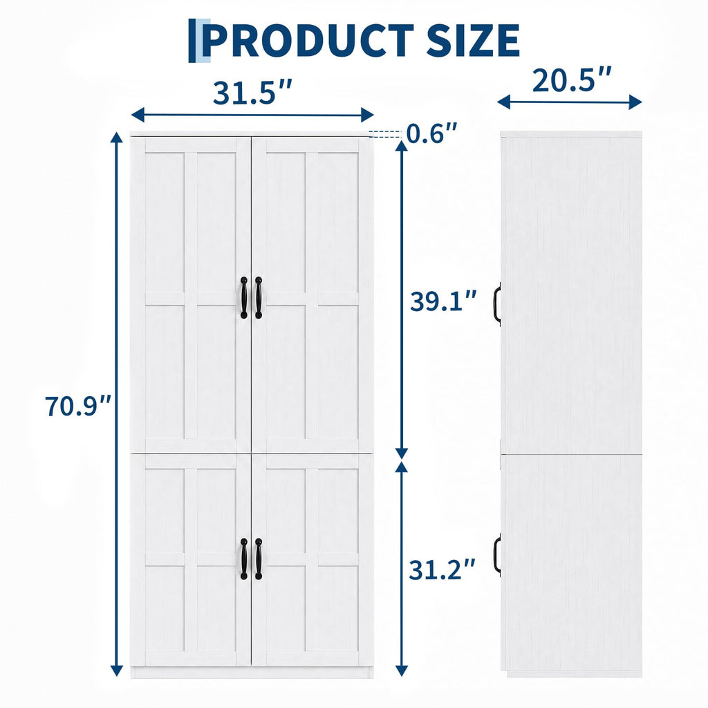 Armoire Wardrobe Closet, Farmhouse Wooden Wardrobe