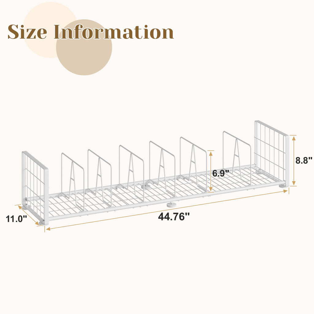Purse Organizer for Closet, Adjustable Handbag Organizer with Shelf Dividers