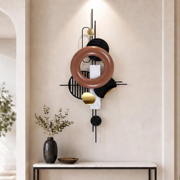 3D Large Metal Wall Art Decor Entryway 43.3"x21.7"