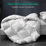 Luxury All Season Down Feather Fibers Comforter Full/Queen Duvet Insert