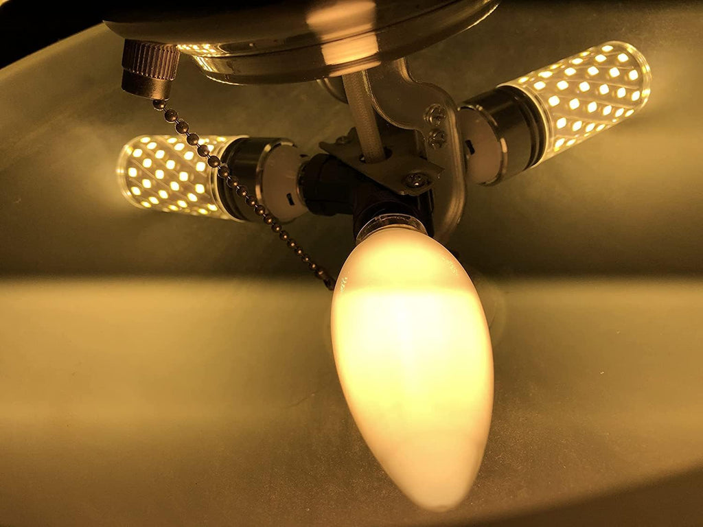 E12 LED Bulbs, 16W Candelabra, Warm White 3000K, CRI80+, 1500LM 120W Equivalent, E12 Base, Non-Dimmable LED