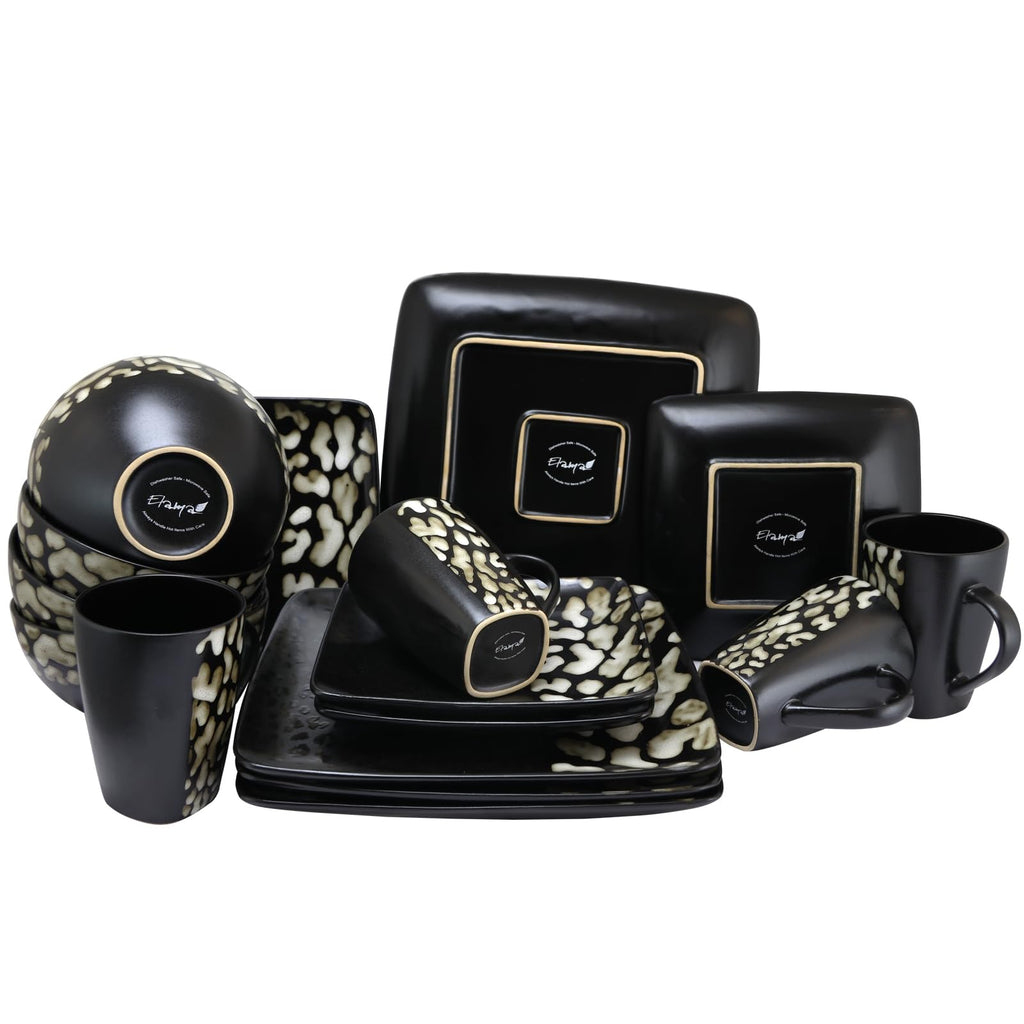 S Savannah 16 Piece Stoneware Dinnerware Set