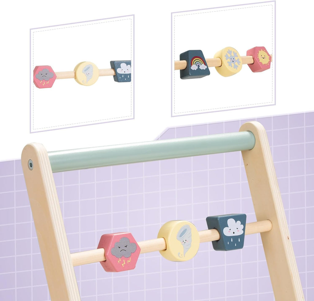 Galloping Ponies Wooden Baby Push Walker Gift for Boys Girls