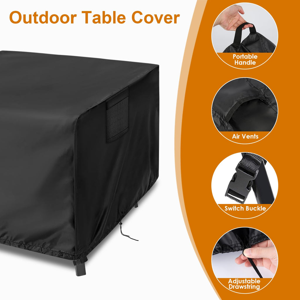 Outdoor Table Cover Square Waterproof 34 inch