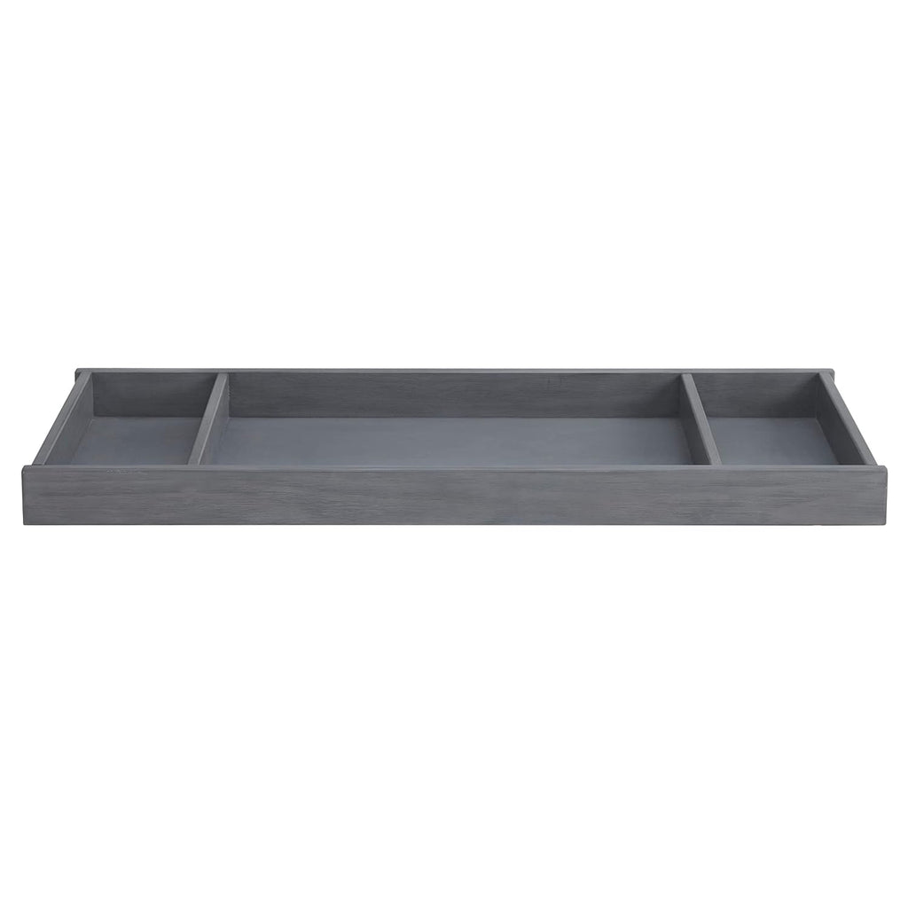 49065570 Ellison Premium Changing Topper for 6-Drawer Dresser, Wire Brush Ash Gray Finish
