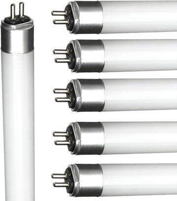 4Ft T5 LED Tube Lights Double End Powered 25W 3500 Lumens 4000K Cool White G5 Miniature Bi-Pin Base Fluorescent