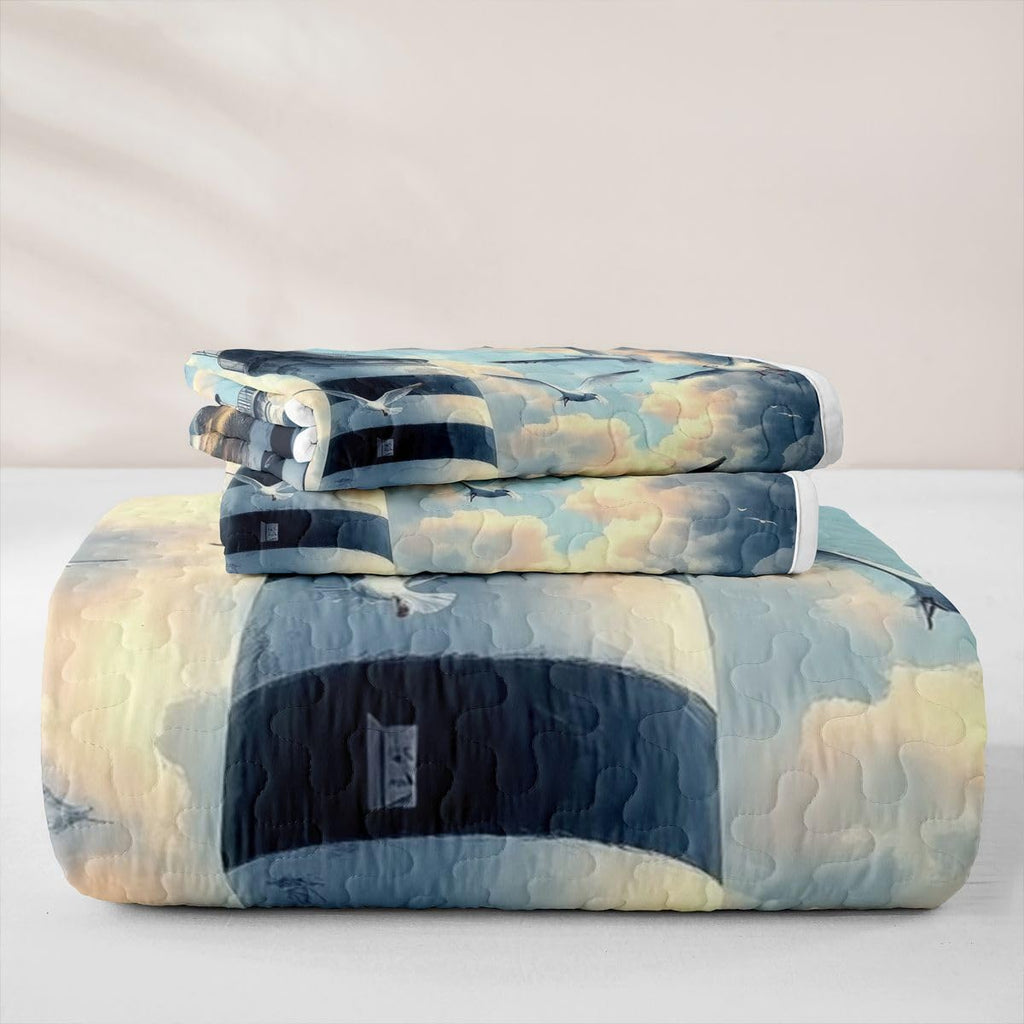 Lighthouse Seagull Ocean Sea Quilts for Bed
