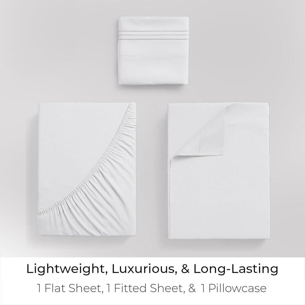 Iconic 4-Piece, Ultra Soft Sheet Set (White)