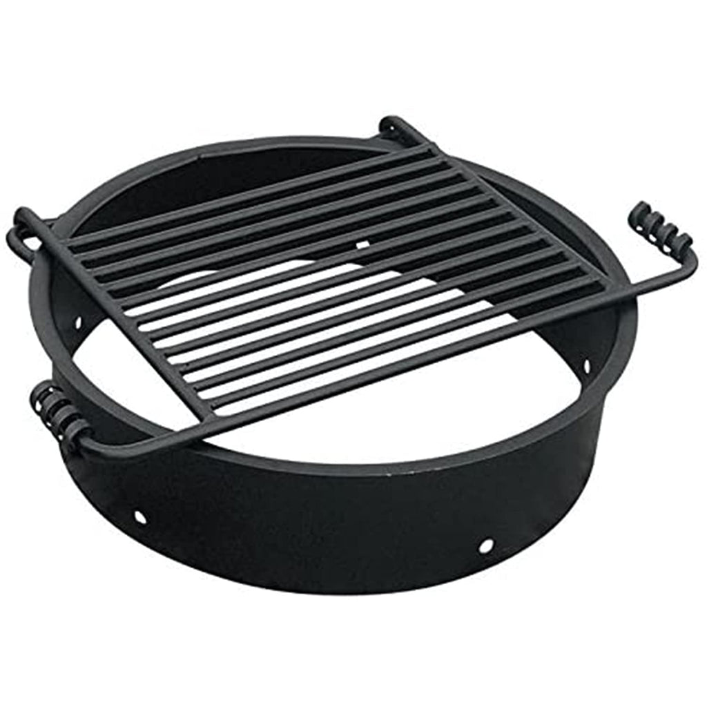 Fire Pit Rings - With Cooking Grates - 24 in 6 Pack - Steel