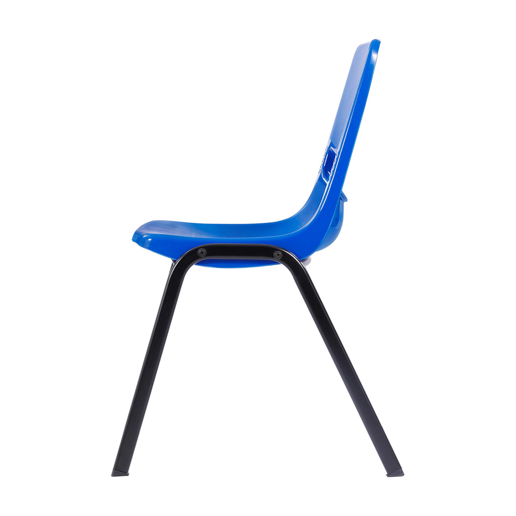 Flex Comfort Classroom Stack Chair, Navy