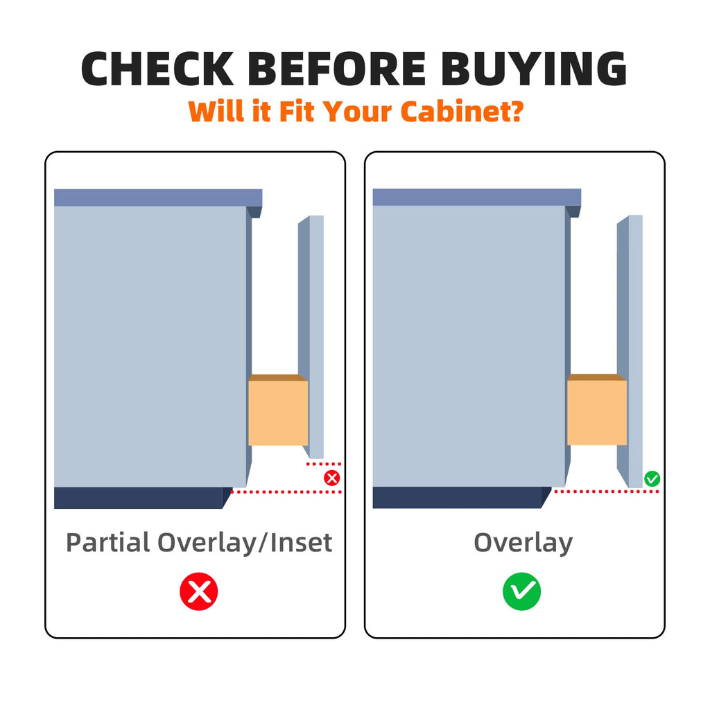 2-Pack Under Cabinet Foot Pull with Adhesive and Screws(White)