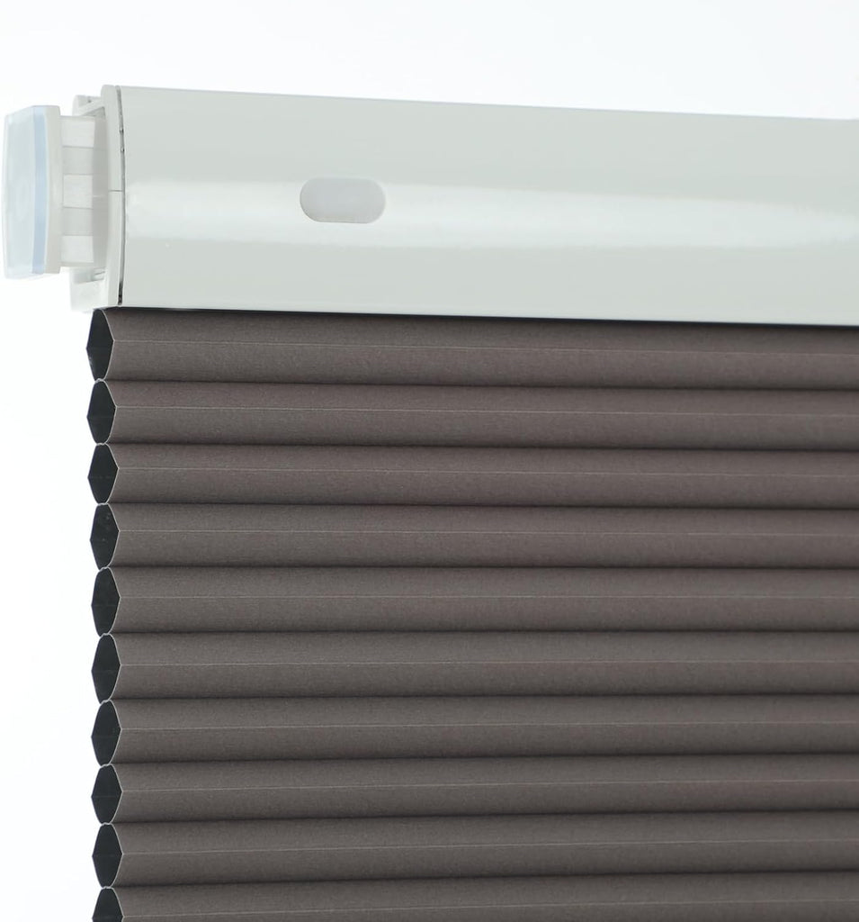 Cordless No Drill Blackout Cellular Shades, Tool-Free Instal - Dark Grey