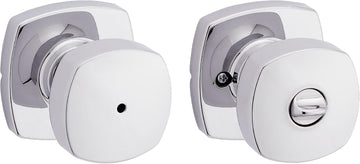 Arroyo Knob Interior Privacy Door Knob with Lock, Door Handle , Polished Chrome Keyless Turn Lock Doorknob