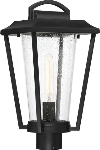 Lakeview Lighting Fixture, 1Lt Post Lantern, Aged Bronze Finish with Clear Seed Glass