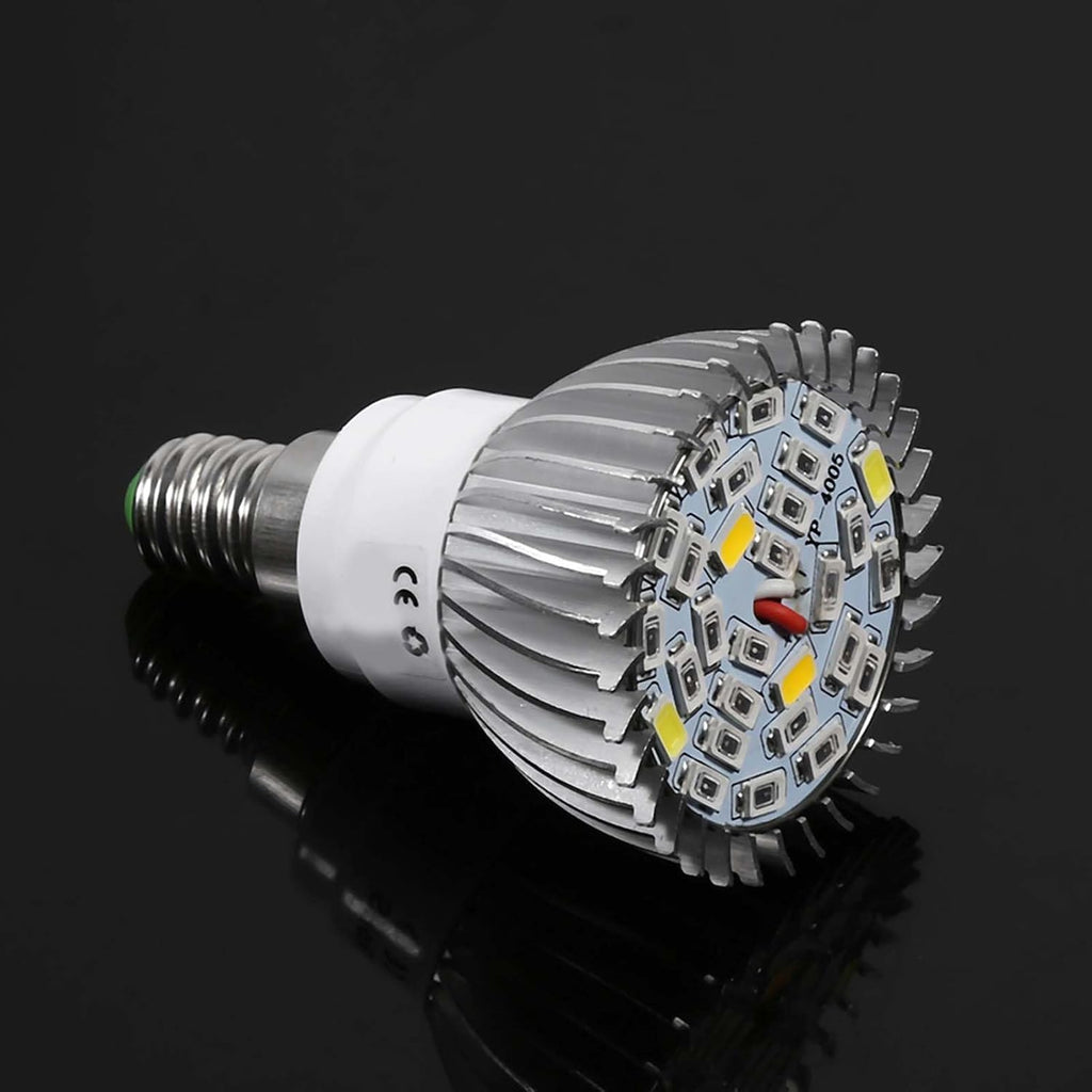 28W Full Spectrum LED Grow Light Bulbs for Plants 120 Wide Beam Angle E14/GU10 Base for Hydroponics Bonsai Garden