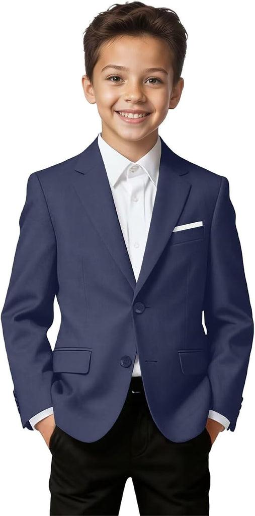 Boys Suit Jacket Slim Fit Sport Coat Kids Blazer for Boys Casual Formal Wedding Tuxedo Jacket