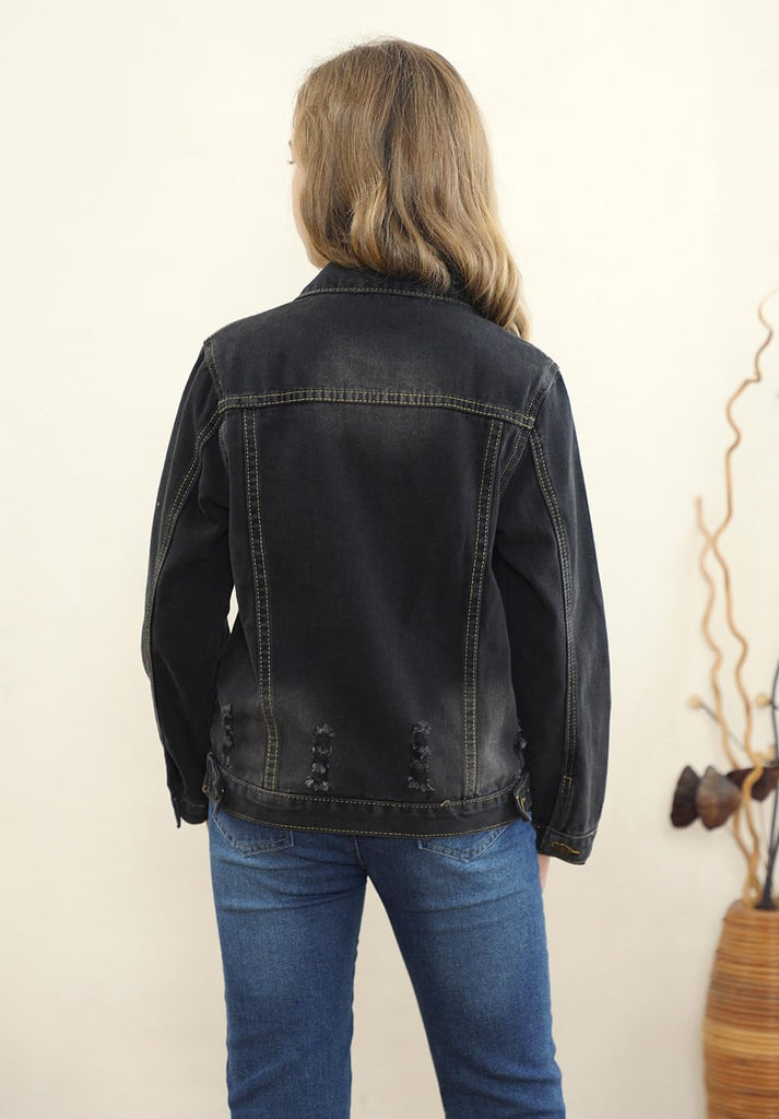 Toddler Jean Jacket for Girls and Boys Long Sleeve Denim Jacket