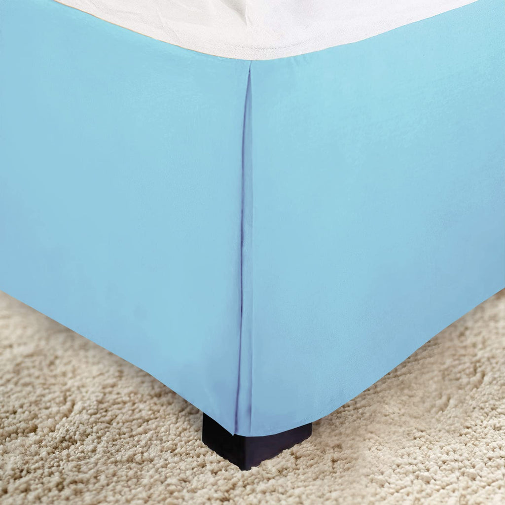 1-Piece Solid Bed Skirt, 1500 Premium Hotel Quality Microfiber, Minimalist Design with a Modern Look- Easy Care