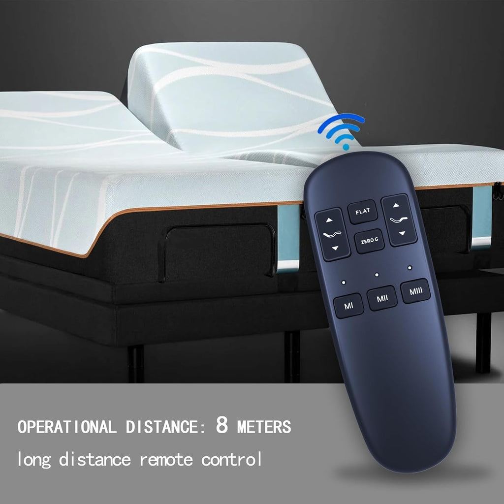 Replacement Remote Control for e3 Split King, for ZZZEN E3 Sleep Science Q Greaton Adjustable Bed Base Frame, Part