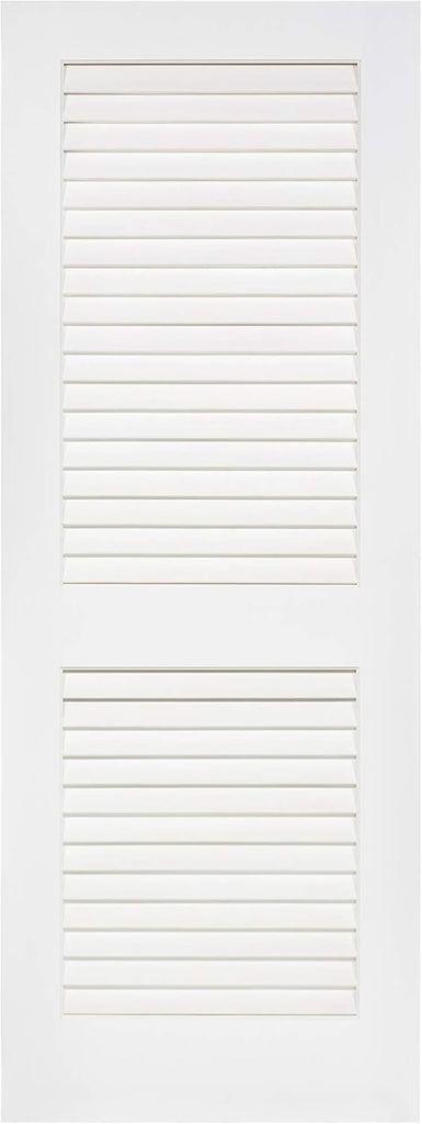 Louver-Louver Plantation Interior Door Slab, White (80x18)