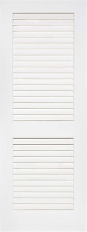 Louver-Louver Plantation Interior Door Slab, White (80x18)