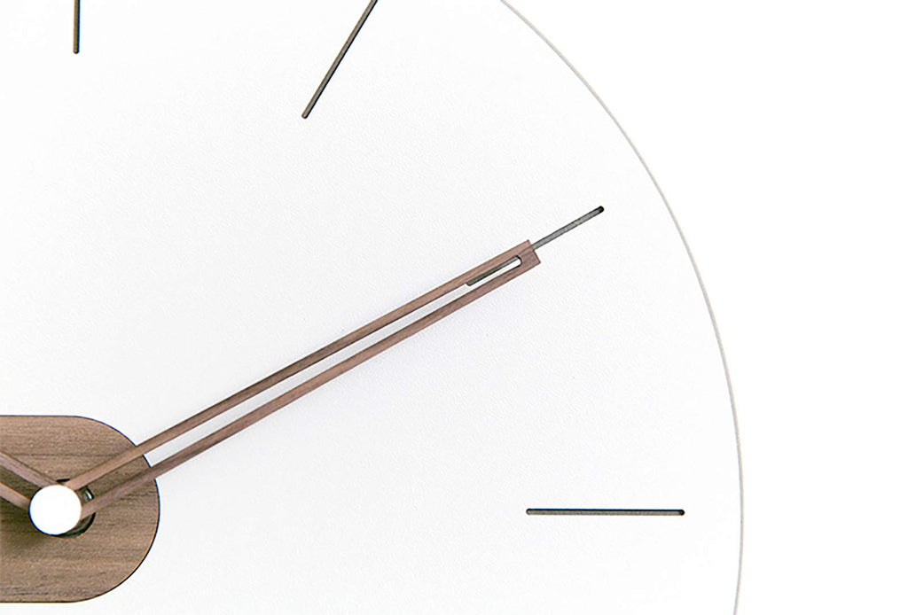 Minimalist Exposed Wood Silent Wall Clock (Numberless)