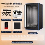 Upgraded Sauna Box, Portable 2 Person Sauna for Home, Infrared Sauna for Relaxation