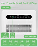 1500 Sq.ft Dehumidifier for Basement, 21 Pint Quiet Dehumidifiers for Home with Drain Hose, Smart Humidity Control