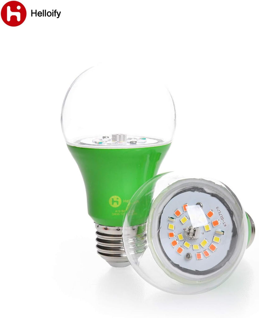 A19 LED Plant Grow Light Bulb, 9W, Equivalent 100W, DIY Horticulture & Indoor Gardening, Growing Light for Indoor