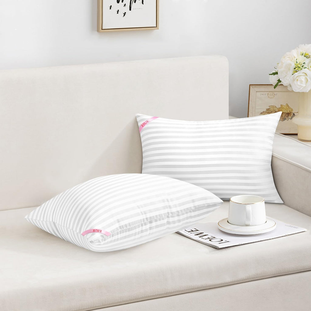 Throw Pillow Inserts, Machine Washable Pillows,Premium Polyester Fiber Fill for Sofa Bed & Decorative Cushions - Set of 2