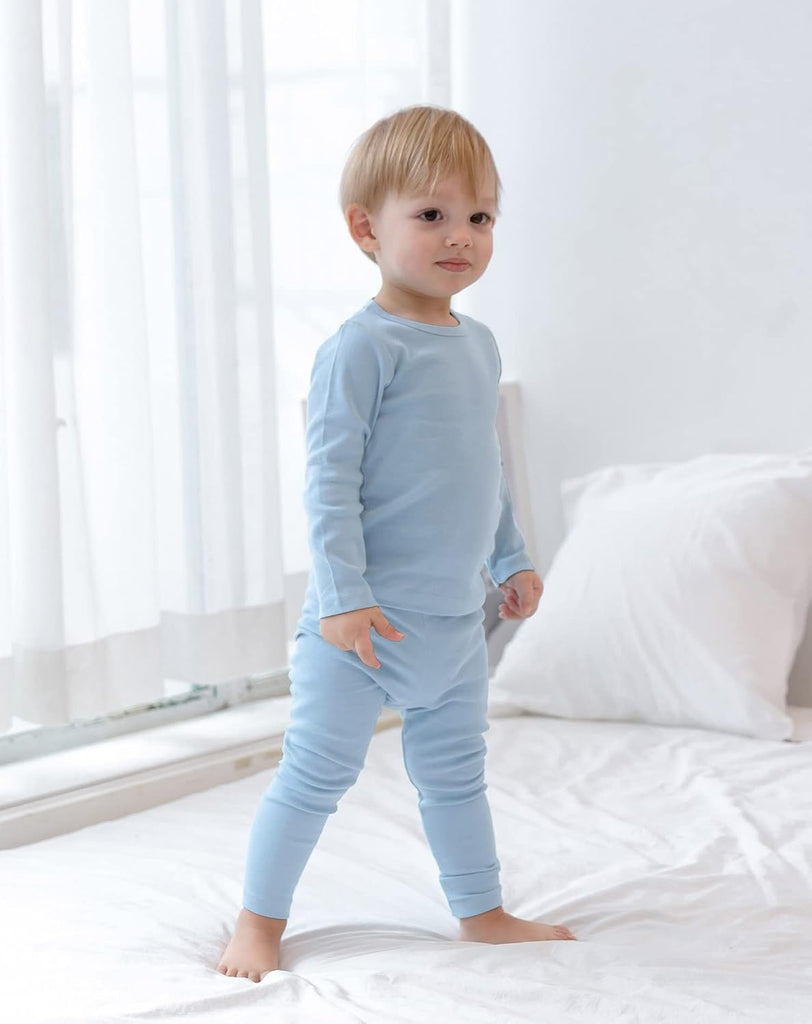 Baby Boys Girls Pajama Set Kids Toddler Snug fit Basic Cotton Sleepwear pjs for Daily