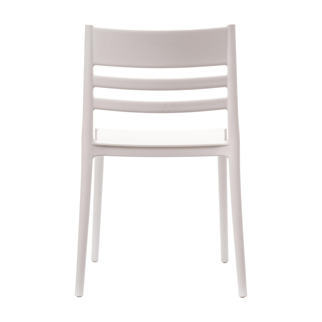 Resin Indoor/Outdoor Stackable Chair, White, 4-Pack