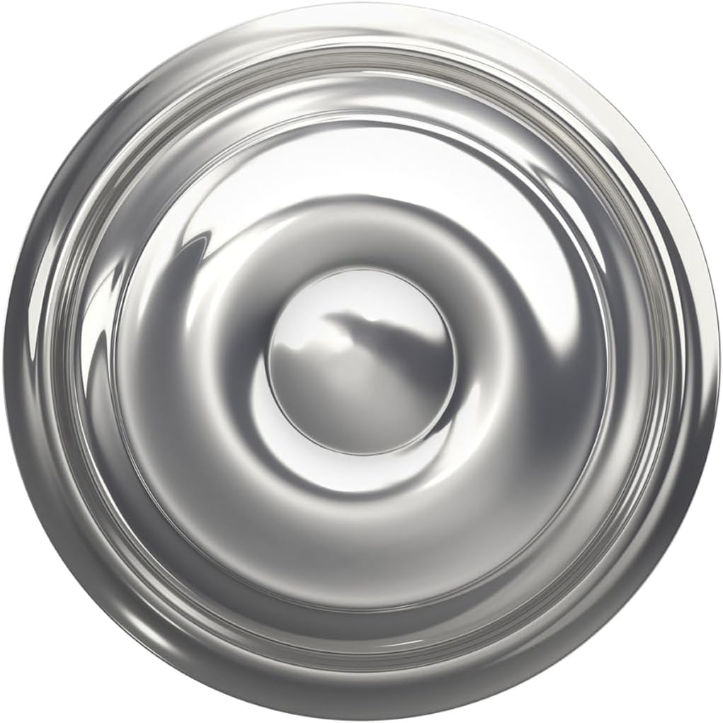 Georgian Hall/Closet Passage Door Knob, Bright Chrome