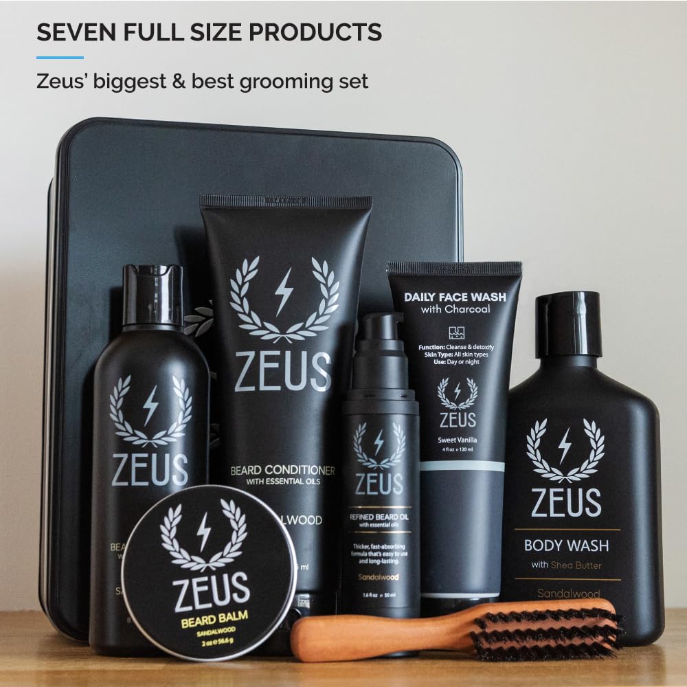 Ultimate Beard & Body Care Kit for Men, Holiday Grooming Gift Set
