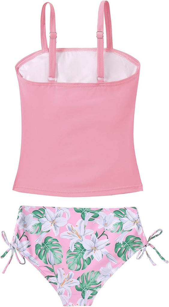 Girls Tankini Swimsuits for Teens 2 Piece Bathing Suit Padded