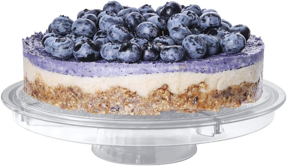 Cake Stand with Dome Cover, 6-in-1 Multi-Purpose Use, Cake Stand with Lid, Serving Platter, Punch Bowl, Desert