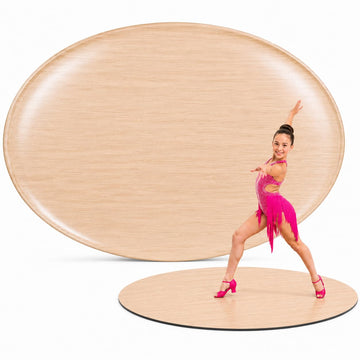Marley Dance Floor 34" x 59" Oval - Portable Marley Dance Floor & Studio, Professional 2mm Non-Slip Dance Practice