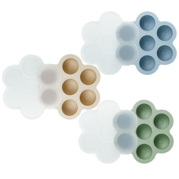 3 Pack Baby Food Freezer Tray with Lids, Silicone Baby Food Storage Container made Baby Food, Purees, Breastmilk