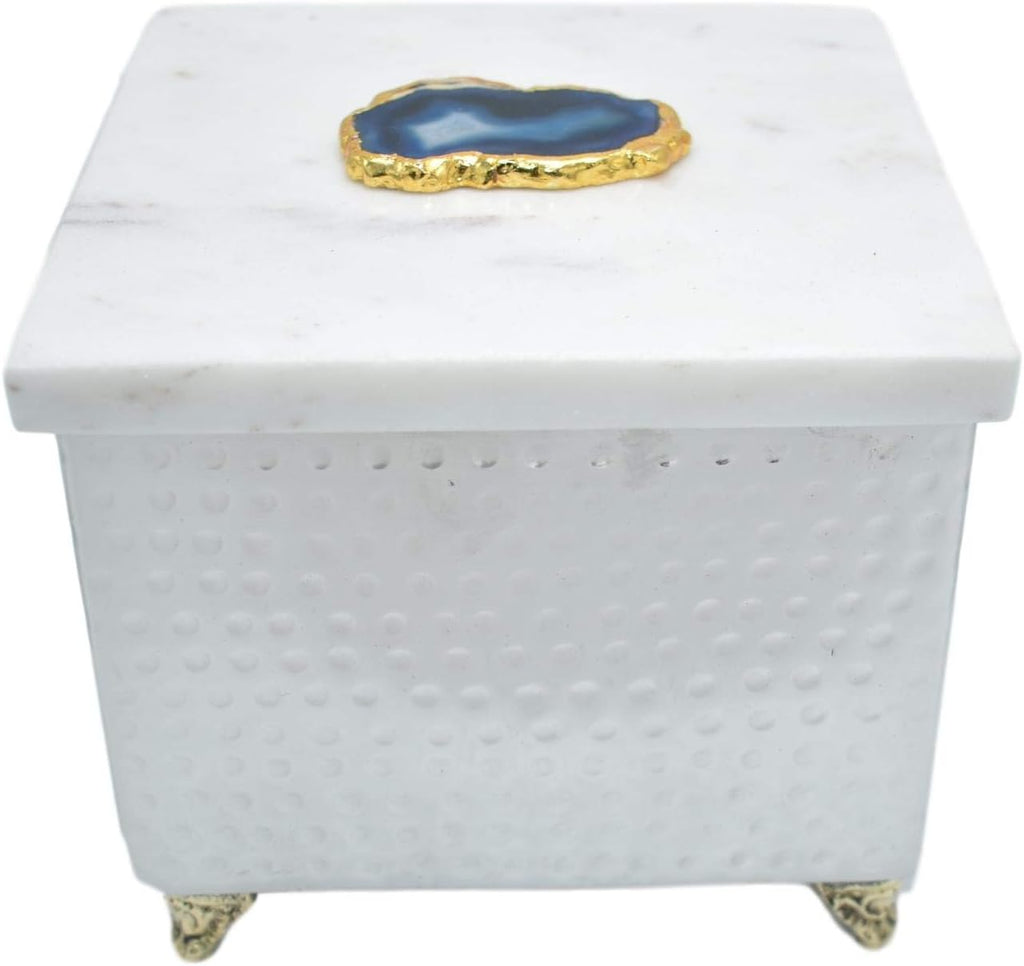 Royale Minerals Agate Geode Bookends Large Bookends for Shelves, Non-Skid Bookend, Book Stopper for