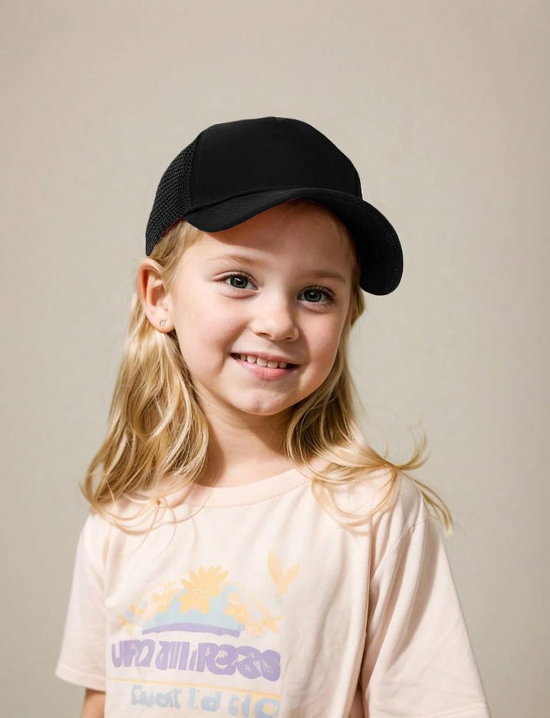 Kids Baseball Hat, Adjustable Cotton Cap