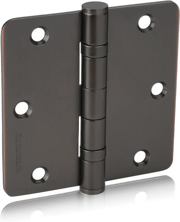 3 Pack 304 Stainless Steel Door Hinges, Oil Rubbded Bronze Non Removable Pin Heavy Duty Ball Bearing Door Hinges 3.5