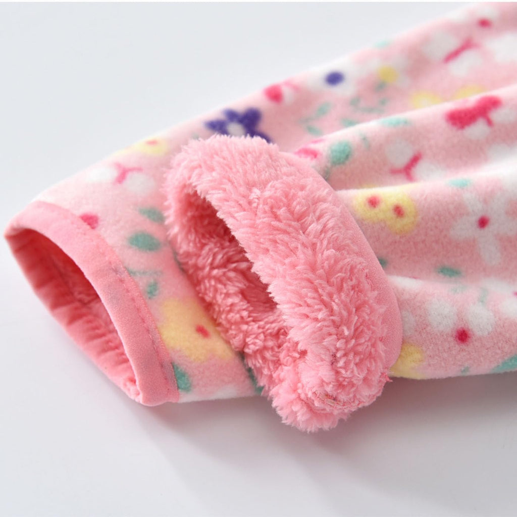 Girls Boys Fleece Jacket Kids Sherpa Lined Jackets Fall Winter Warm Coats Clothes for Baby